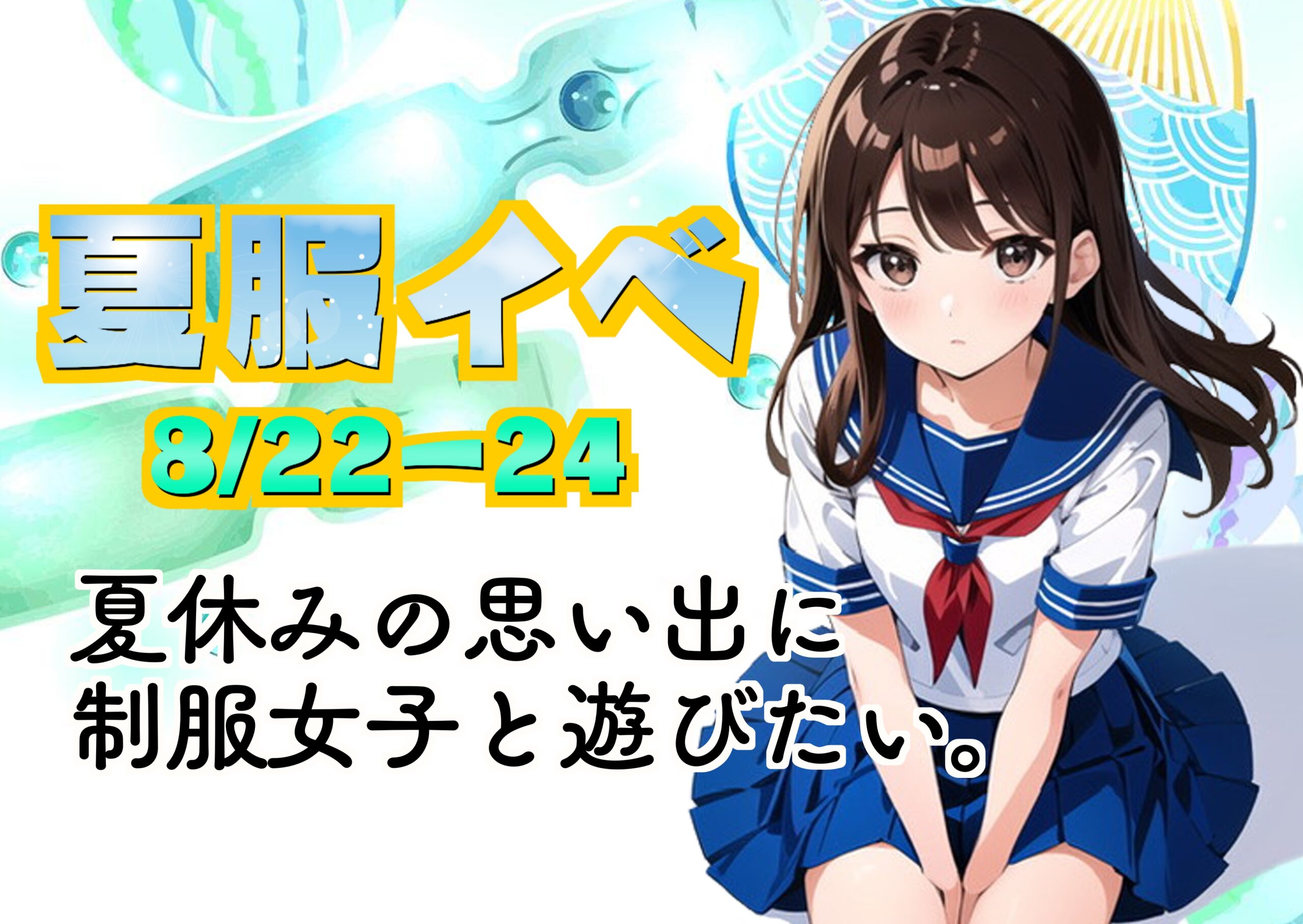 【8/22~24】夏休みの思い出 夏服イベ